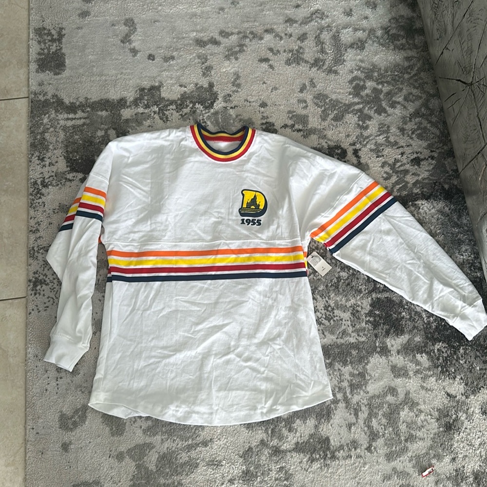 Disneyland retro white long sleeve spirit Jersey